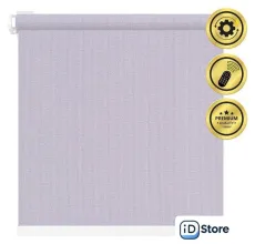 Рулонная электроштора НеоФьюжен Эден 200 190х200 левая (лавандовый, белая фурнитура)