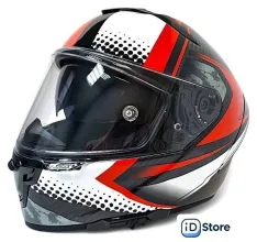 Мотошлем AIM RH360 360-002-L (L, Carbon Battle Red)