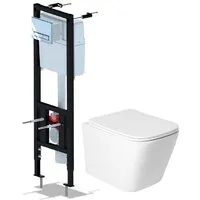 Унитаз подвесной Saniteco KW-9004WS Ани Пласт WCP4141