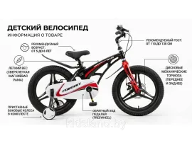 Детский двухколесный велосипед FAVORIT MARS, MRS-18BK