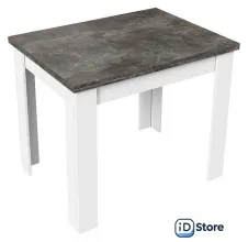 Кухонный стол Трия Промо тип 3 (белый/ателье темный)