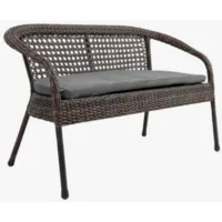 Диван садовый AIKO Deco 130x70x80 7019П серо-коричневый