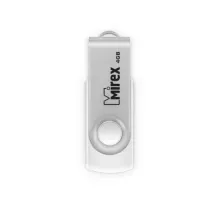 USB Flash Mirex SWIVEL WHITE 4GB (13600-FMUSWT04)