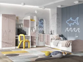 Детская Юниор-2 - Белый / Шарли Пинк