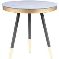 Журнальный столик Signal Vega C 45x45 (мрамор/черный)