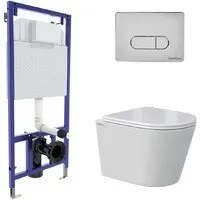 Унитаз подвесной Berges Wasserhaus Vita Rimless 043375 (с сиденьем)