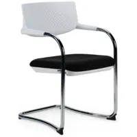 Стул офисный Norden Visavi White CF / CH-172C-WHITE-OS-01 (хром/белый/черный)