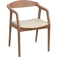 Стул с подлокотниками Sheffilton SHT-S202 (светлый бежевый/коричневый)