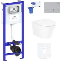 Унитаз подвесной Lavinia Boho Biore Compacto Rimless 7 в 1 87040087 (матовый пластик)