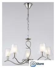 Подвесная люстра Ambrella light LH57081/5 SN/FR (никель/белый матовый)