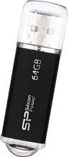 USB Flash Silicon-Power Ultima II I-Series Black 64 Гб (SP064GBUF2M01V1K)