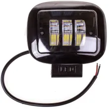 Фара светодиодная OFF ROAD 120100(120)60мм прямоугольная 12V/24V 30W 6000K SKYWAY 3 диода Дальний