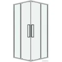 Душевой уголок Grossman Cosmo 80x80x195 300.K33.02.8080.10.00 (хром/прозрачное стекло)