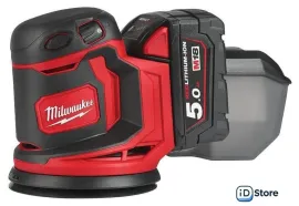 Эксцентриковая шлифмашина Milwaukee M18 BOS125-502B 4933464229 (с 2-мя АКБ, сумка)