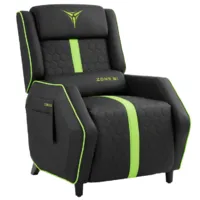 Игровое (геймерское) кресло Zone51 Rider / Z51-RID-BG (черный/зеленый)