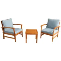 Комплект садовой мебели National Tree Company из акации / TP2062.0.3 (3 предмета)