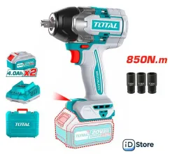 Гайковерт Total TIWLI2085 (с 2-мя АКБ, кейс)