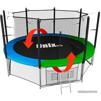 Батут Unix Line Classic 14ft inside (синий/зеленый)