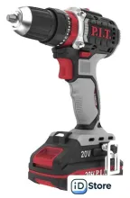Ударная дрель-шуруповерт P.I.T. PSB20H-10C/1 (с 1-им АКБ, кейс, оснастка)