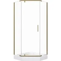 Душевой уголок Triton Дека Голд 100х100 (с поддоном)