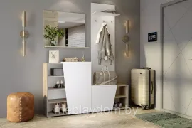 Прихожая ОДРИ - Дуб крафт / Белый (1,6м)