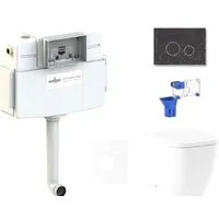 Унитаз приставной Lavinia Boho Relfix One 5 в 1 87551032 (greek black искусств. камень)