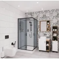 Душевая кабина Niagara NG-6901-01Q Black 90x90x210 (прозрачное стекло)