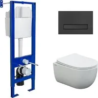 Унитаз подвесной Berges Wasserhaus Ventas АТОМ Line 410 AT-043306 (с сиденьем)