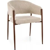 Стул Signal Akita D (t.255 светло-бежевый/орех)