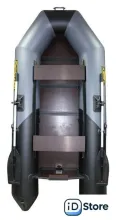 Моторно-гребная лодка Муссон 2800 СК LIGHT (серый/черный)