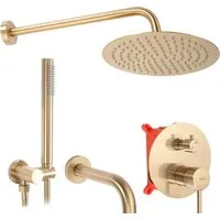 Душевая система Rea Lungo Matt Gold REA-P6609