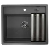 Кухонная мойка Granula KS-6051 (графит матовый)