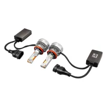 Автолампа диод H11 PGJ19-2 12V 170W 15000Лм SKYWAY вентдрайвер SENATOR PRO 6500К Белая комп.2шт