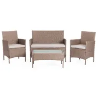 Набор садовой мебели TetChair Лаундж (серый/светло-серый)