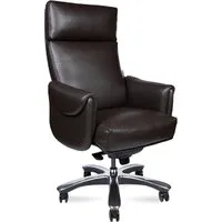 Офисное кресло Norden Ritz A 2108 brown leather (кожа коричневый/алюминиевая крестовина)