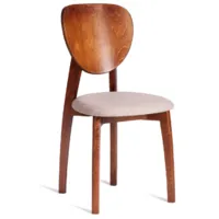 Стул TetChair Diamante мягкое сиденье (коричневый/бежевый)