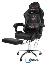 Игровое (геймерское) кресло Calviano Avanti Ultimato (черный, с подножкой)