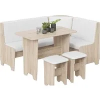 Обеденная группа Трия Техас исп. 1 (дуб сонома/экокожа белый)