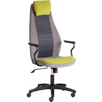 Офисное кресло TetChair Aviator флок/ткань (олива/серый/серый)