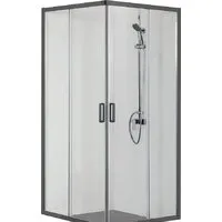 Душевой уголок Aquatek AQ ARI KV 09020BL 90x90 (черный/прозрачное стекло)