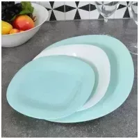 Набор столовой посуды Luminarc Carine Light TurquoiseWhite P7627