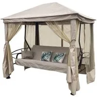 Садовые качели МебельСад Сиеста Премиум (бежевый)