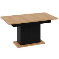 Кухонный стол Трия Детройт Тип 1 (черный/дуб крафт золотой)