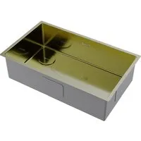 Кухонная мойка Omoikiri Taki 74-U/IF-L Side LG 4997472 (светлое золото)