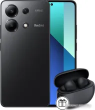 Xiaomi Redmi Note 13 8GB/256GB с NFC международная версия (полуночный черный) и Xiaomi Redmi Buds 4 Active (черный) по акции