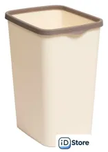 Комплект мусорных ведер Violet Tandem с фиксатором 842626 (10шт, 20л, слоновая кость/шоколад)