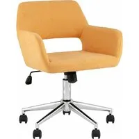 Офисное кресло Stool Group Ross Chrome 50-7 (рогожка, желтый)