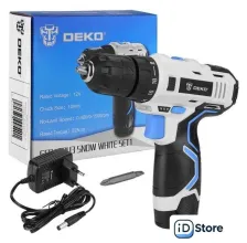 Дрель-шуруповерт Deko GCD12DU3 SET 1 (с 1-им АКБ)