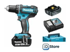 Дрель-шуруповерт Makita DDF482RTJ (с 2-мя АКБ, кейс)