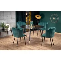 Кухонный стол Halmar Embos 120x120 (черный)